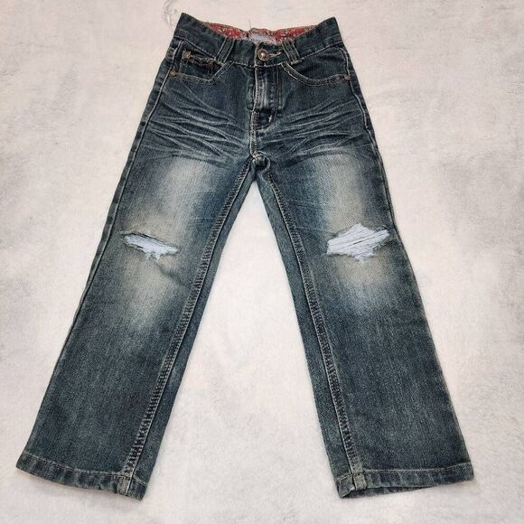 Ace of Diamond Jeans boys size 6 Distressed Denim jeans - Picture 1 of 9